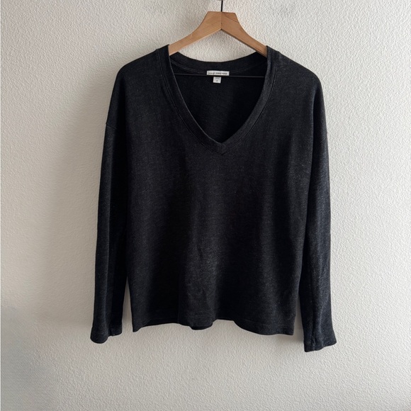 James Perse Tops - James Perse Vneck Black Long Sleeve Shirt Size 2 (Medium)